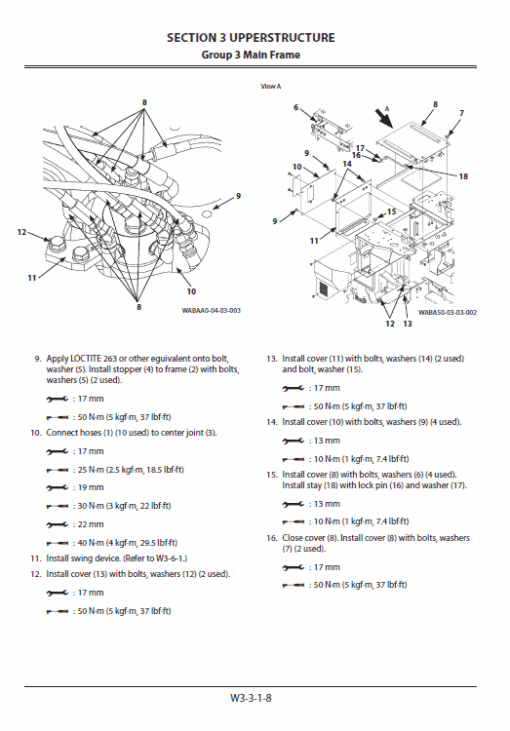 Hitachi ZX17U-5A and ZX19U-5A Excavator Service Repair Manual - Image 6