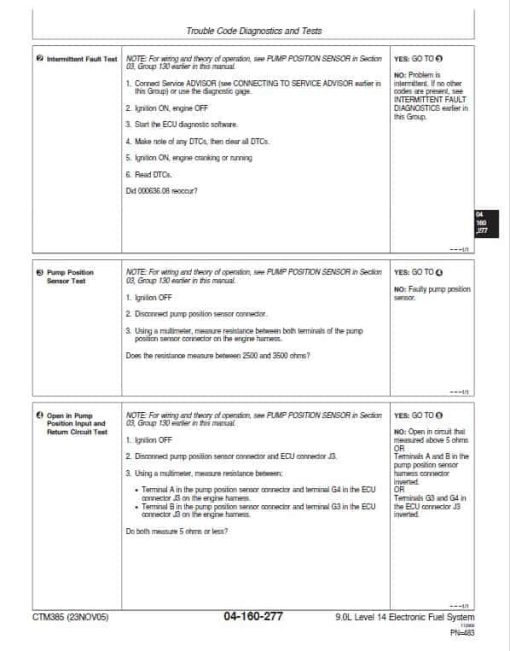 John Deere PowerTech Plus 9.0L Level 14 Electronic Fuel System with Denso HPCR Engine Manual (CTM385) - Image 3