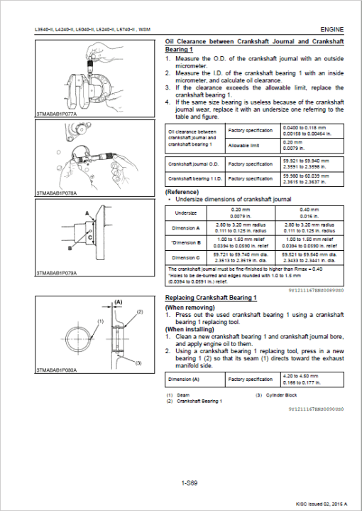 Kubota L3540-II, L4240-II, L5040-II, L5240-II, L5740-II Tractor Service Manual - Image 3