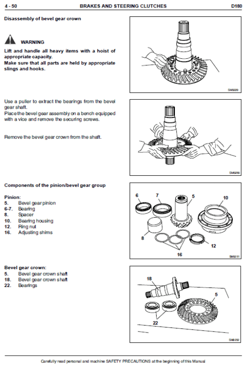 New Holland D180 Tier 2 & Tier 3 Crawler Dozer Service Manual - Image 3