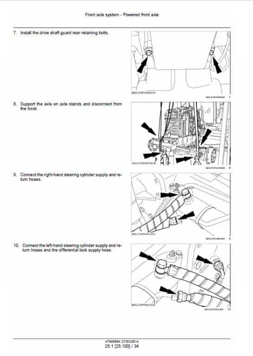 Case 110, 115, 120, 130, 140 Maxxum EP Tractor Service Manual - Image 3