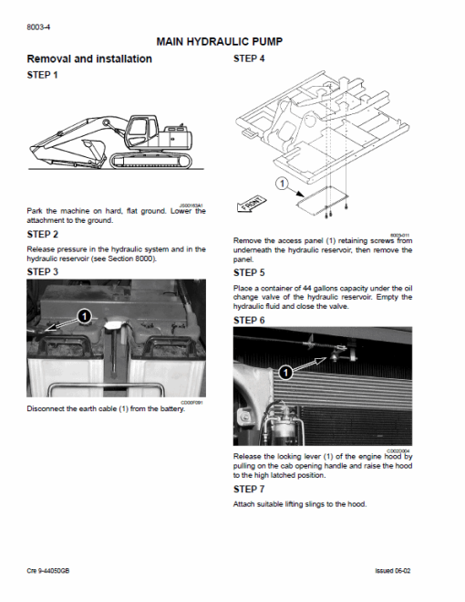 Case CX290 Excavator Service Manual - Image 3