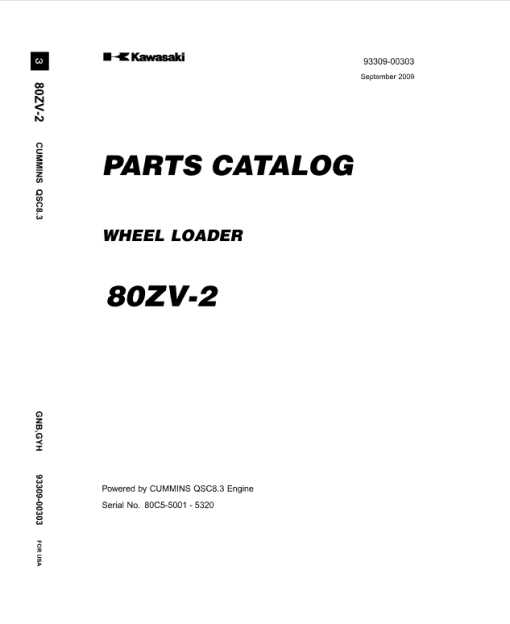 Kawasaki 80ZV-2 Wheel Loader Service Manual - Image 5