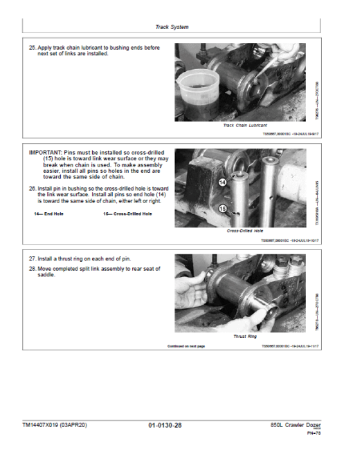 John Deere 850L Crawler Dozer Repair Technical Manual (S.N after CXXXXXX - ) - Image 3