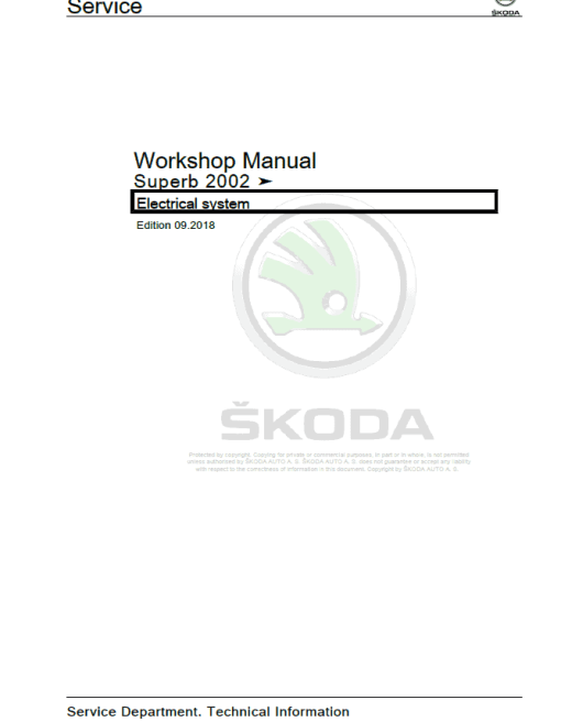 SKODA SUPERB (3U, 3U4) Repair Service Manual - Image 3