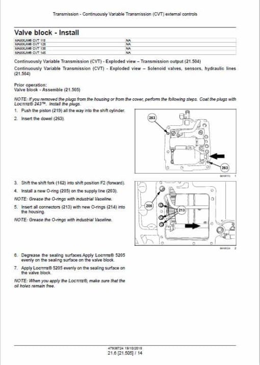 Case 115, 125, 135, 145 Maxxum CVT Tractor Service Manual - Image 3