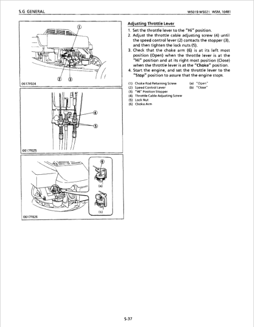 Kubota W5019, W5019-P, W5019-PC, W5019-T, W5019-TC Mower Service Manual - Image 3