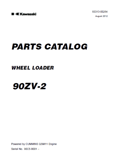 Kawasaki 90ZV-2 Wheel Loader Service Manual - Image 3