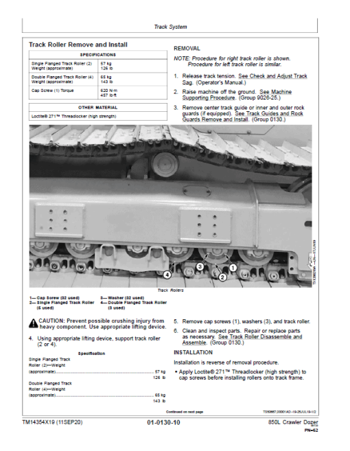 John Deere 850L Crawler Dozer Repair Technical Manual (S.N after F352989 - ) - Image 3