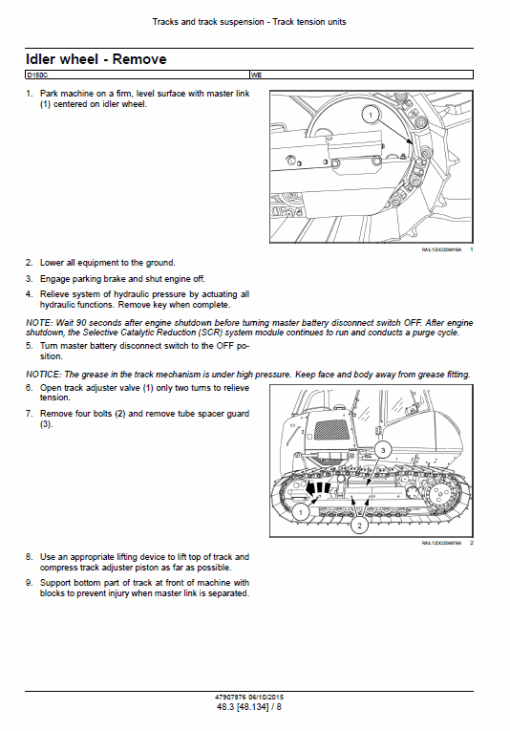 New Holland D150C Stage 3B Crawler Dozer Service Manual - Image 3