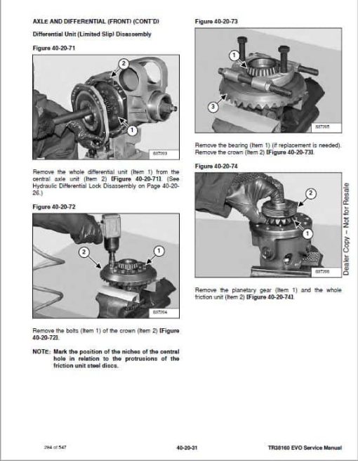 Bobcat TR38160, TR38160 EVO versaHANDLER Telescopic Service Repair Manual - Image 3