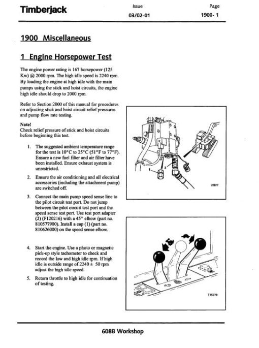 Timberjack 608B Carrier Service Repair Manual (SN X005001 an up) - Image 3