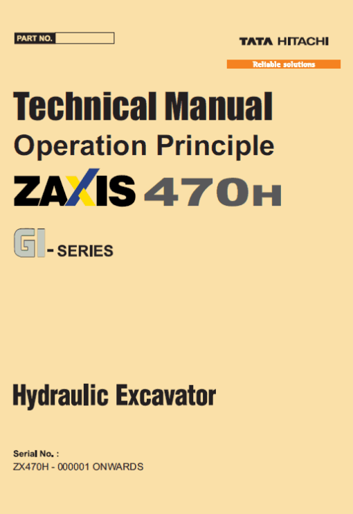 Hitachi ZX470H GI Excavator Service Repair Manual - Image 2