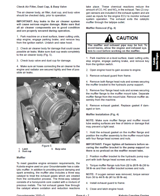 Toro Groundsmaster 3500-D, 3500-G (Model 30807, 30809) Service Repair Manual - Image 3