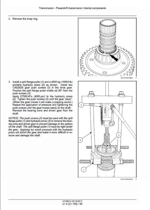 Case 350, 400, 450, 600 Steiger Tractor Service Manual - Image 3