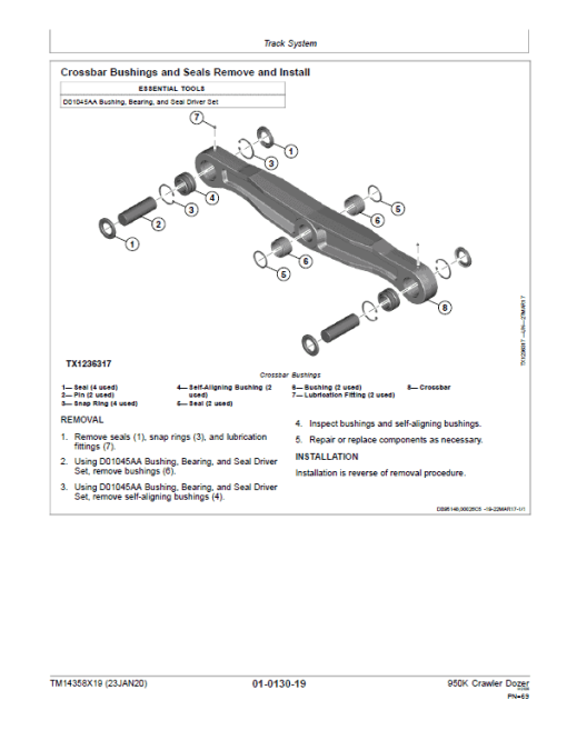 John Deere 950K Crawler Dozer Repair Technical Manual (S.N after F334109 - ) - Image 3