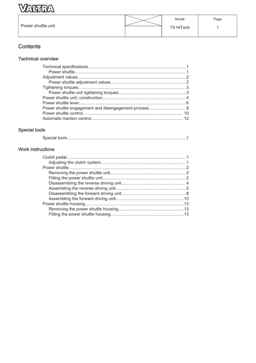 Valtra T154 H, T194 H, T234 H Tractors (Stage III A) Service Repair Manual - Image 3