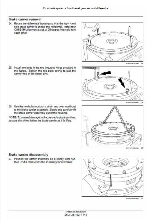 Case 370, 420, 470, 500, 540, 580, 620 Steiger Tractor Service Manual - Image 3