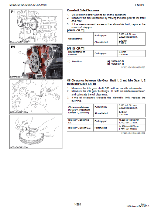 Kubota M100X, M110X, M126X, M135X Tractor Workshop Manual - Image 3