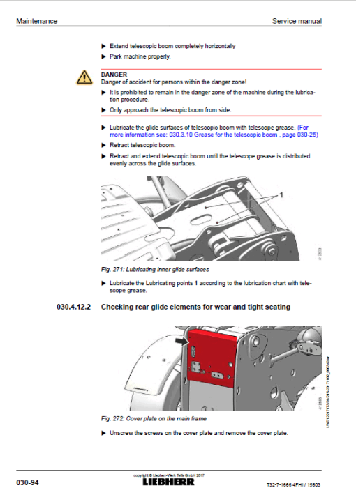 Liebherr T32-7 Telescopic Handler Service Manual - Image 3