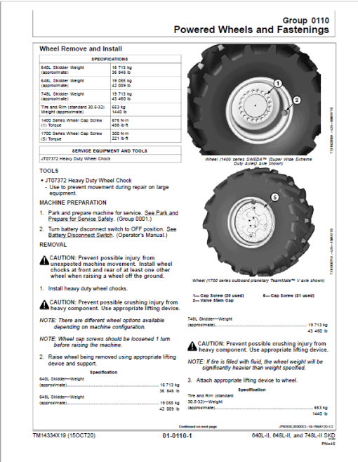 John Deere 640L-II, 648L-II, 748L-II Skidder Repair Manual (S.N F690814 - ) - Image 3