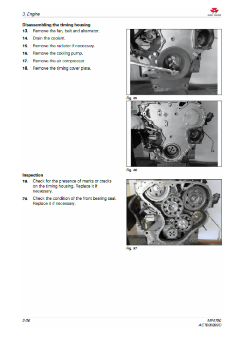 Massey Ferguson 4707, 4708, 4709, 4710 Tractor Service Manual - Image 3