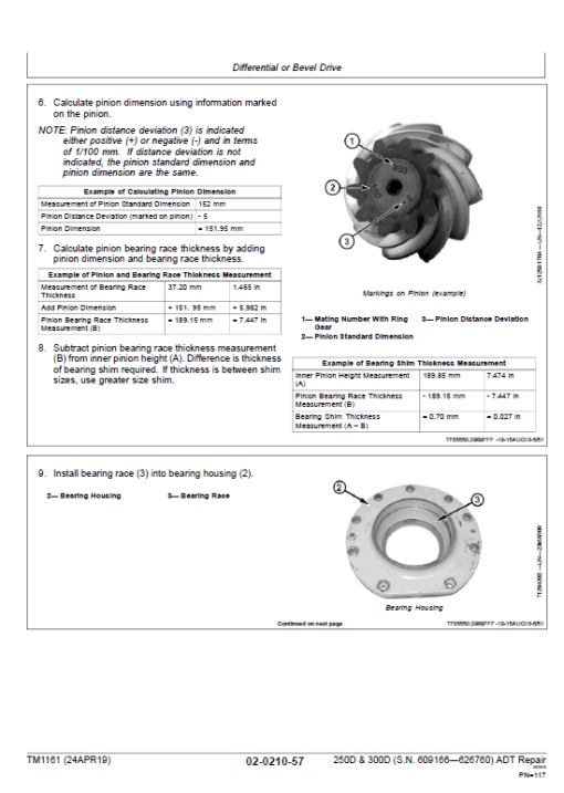 John Deere 250D, 300D Articulated Dump Truck Repair Manual (S.N 609166 -626760) - Image 3