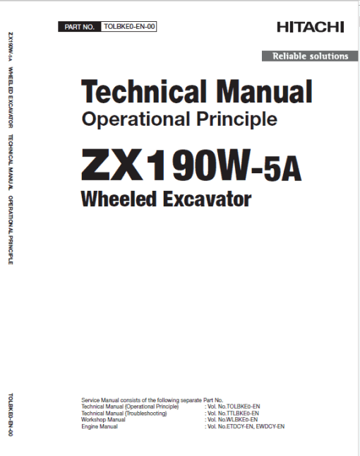 Hitachi ZX190W-5A and ZX190W-6 Wheeled Excavator Service Repair Manual - Image 4