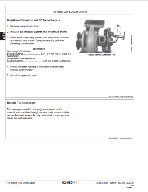 Liebherr D504 NA, D504 T, D504 Ti Engine Service Manual - Image 3