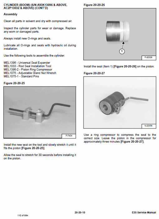 Bobcat E35 Compact Excavator Service Manual - Image 3