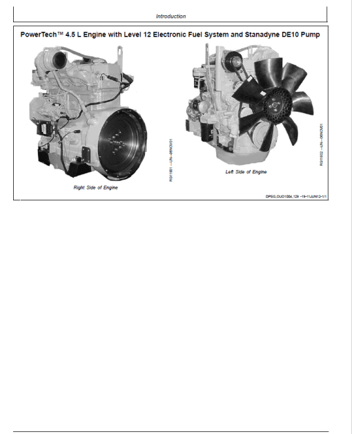 John Deere PowerTech 4.5L, 6.8L Diesel Engines Level 12 Electronic Fuel System - Stanadyne DE10 Pump Repair Manual - Image 3