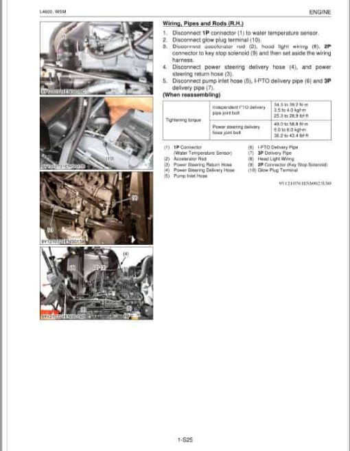 Kubota L4600 Tractor Workshop Repair Manual - Image 3