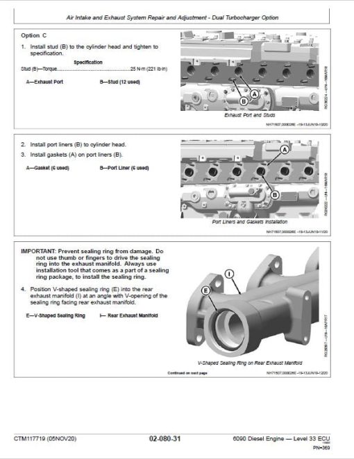 John Deere 6090 Diesel Engine Level 33 ECU Service Repair Manual (CTM117719) - Image 3