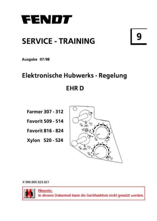 Fendt 816, 818, 822, 824 Favorit COM I Tractors Workshop Repair Manual - Image 3