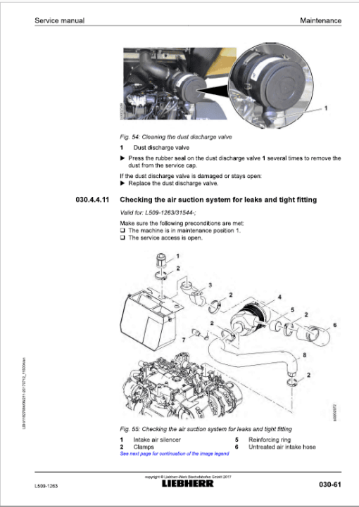 Liebherr L509 Type 1263 Wheel Loader Service Manual - Image 3