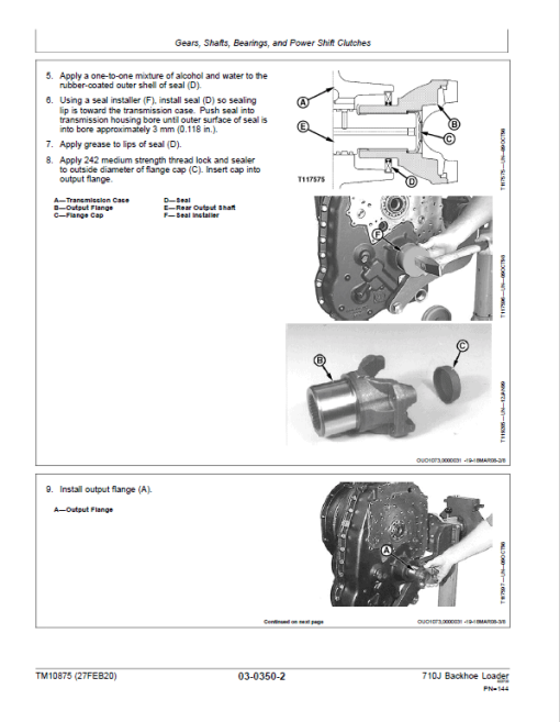 John Deere 710J Backhoe Loader Technical Manual (S.N 159770 - 161143 and after 172185 - ) - Image 3