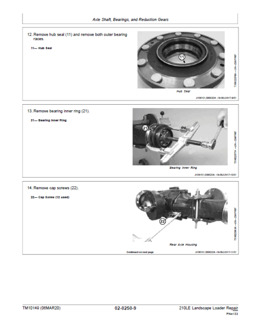 John Deere 210LE Landscape Loader Repair Technical Manual (S.N after 888001 - ) - Image 3