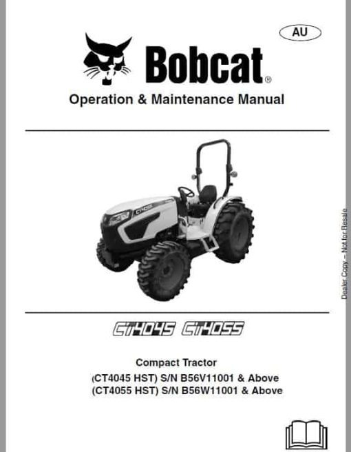 Bobcat CT4045, CT4050, CT4055 Compact Tractor Service Repair Manual - Image 3