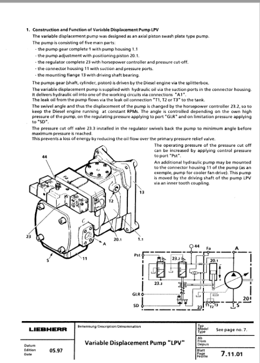 Liebherr R954, R954B, R954C, R964, R964B, R974B Litronic Excavator Service Manual - Image 3