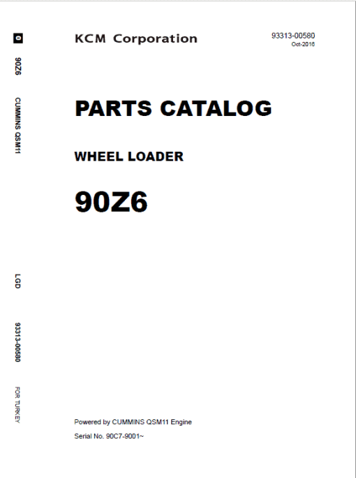 Kawasaki 90Z-6 Wheel Loader Service Manual - Image 5