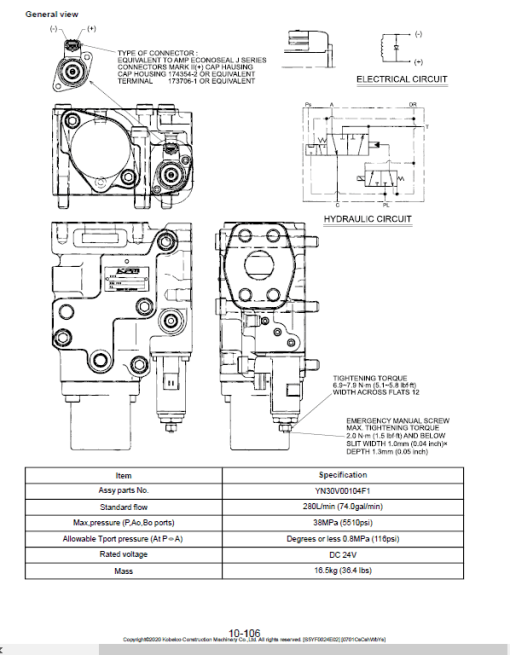 Kobelco SK270SRLC-5E, SK270SRNLC-5E Hydraulic Excavator Repair Service Manual - Image 3