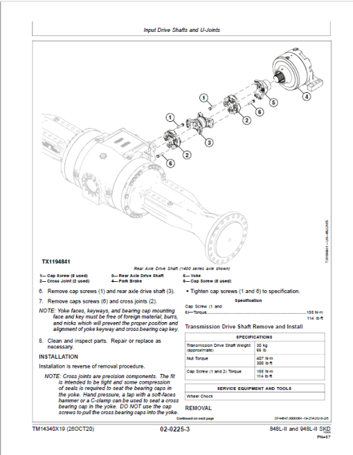 John Deere 848L-II, 948L-II Skidder Repair Technical Manual (S.N C690814 & D690814 - ) - Image 3