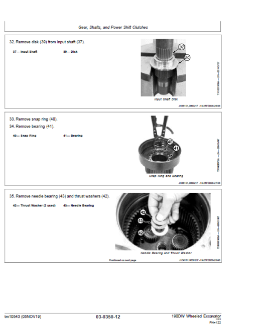 John Deere 190DW Wheeled Excavator Repair Technical Manual - Image 3