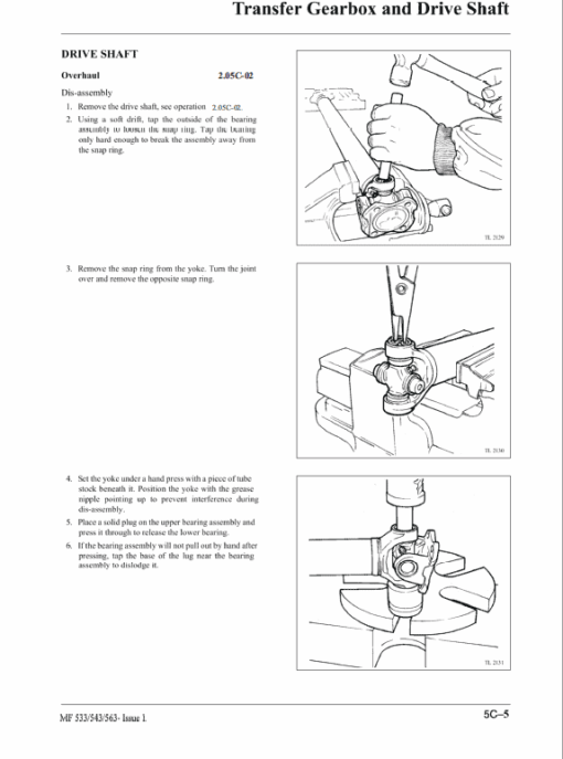 Massey Ferguson 533, 543, 563 Tractor Service Manual - Image 3