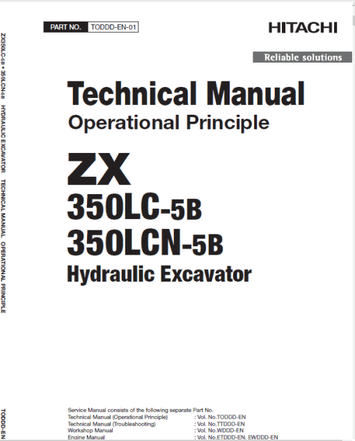 Hitachi ZX350LC-5B and ZX350LCN-5B ZAXIS Excavator Service Repair Manual - Image 2