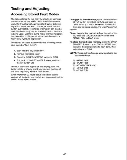 Mitsubishi FBP16, FBP18, FBP20, FBP25, FBP30 Forklift Service Manual - Image 3