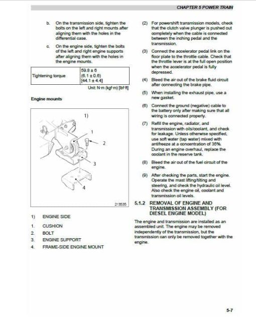 CAT 2P5000, 2P5500, 2P6000, 2P6500, 2P7000 Lift Truck Service Manual - Image 3