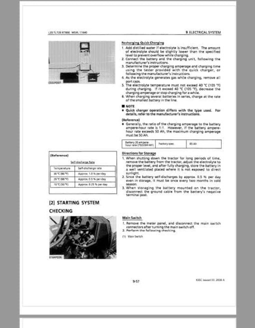 Kubota L35, TL720, BT900 Tractor Workshop Repair Manual - Image 3