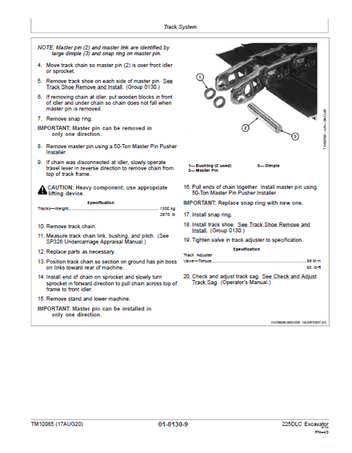 John Deere 225DLC Excavator Repair Technical Manual - Image 3