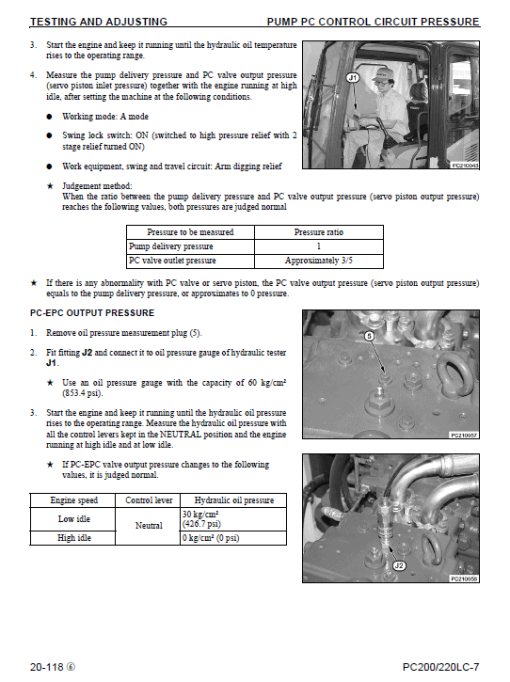 Komatsu PC200LC-7L and PC220LC-7L Service Manual - Image 3